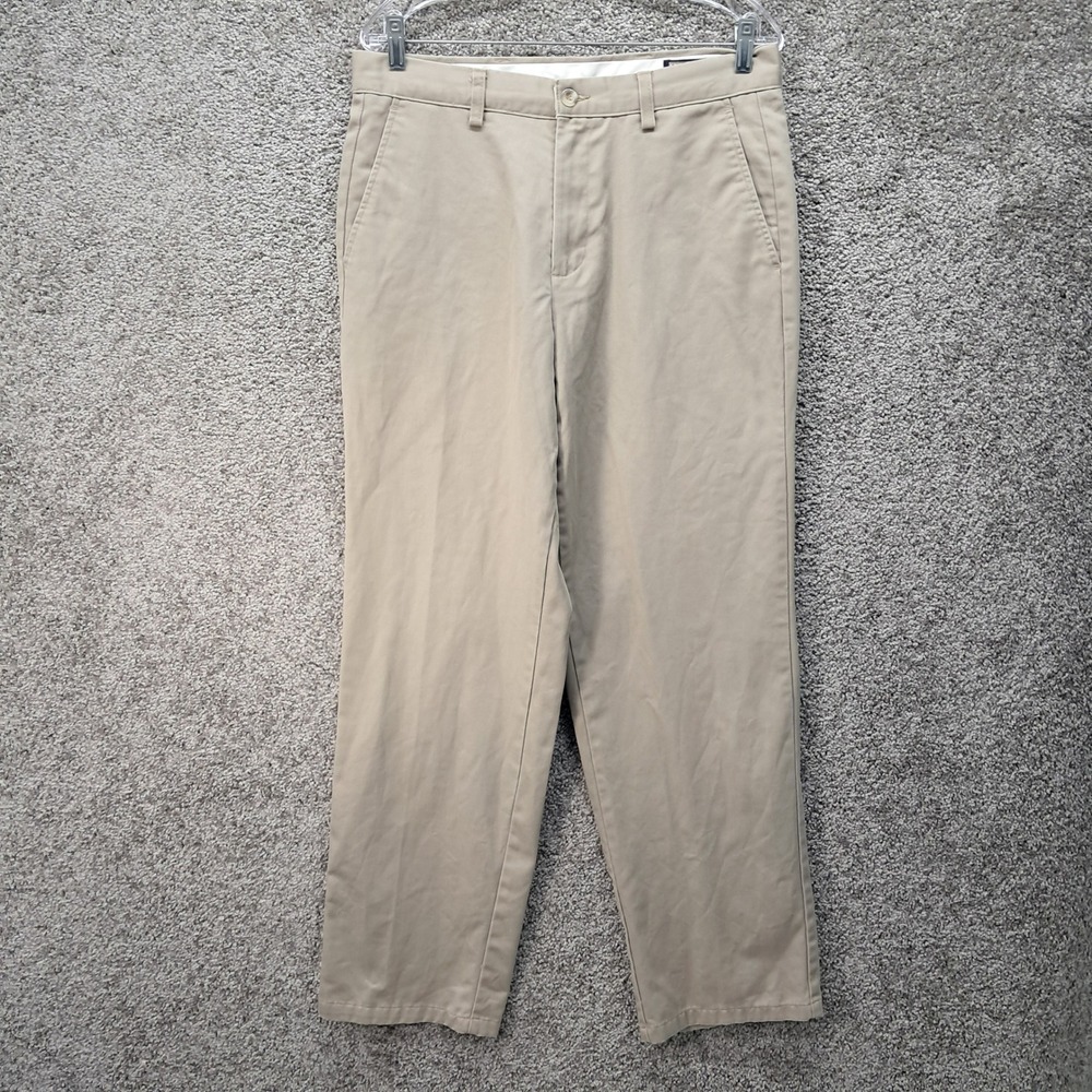 Levi Strauss Signature Khakis Classic Fit Mens Tan Cotton Chino Pants 34x31
